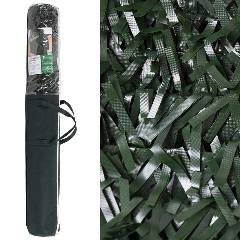 Haie de Jardin Artificielle 1,50x3 m | Clôture de Protection de Jardin à Feuilles bicolore larges avec Dissimulation à 85%