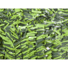 Haie de Jardin Artificielle 1x3 m | Clôture de Protection de Jardin à Feuilles bicolore larges avec Dissimulation à 95%