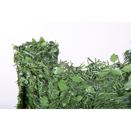 Seto Artificial Ocultación Jardin 1x3 m | Seto Bicolor Hoja Hiedra | Seto ocultación 95% | Seto Artificial Decorativo