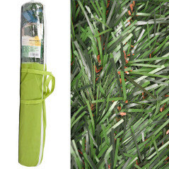 Haie artificielle de jardin brise-vue 1,50 x 3 m | Haie tricolore à feuilles fines | Haie brise-vue 100 % | Haie artificielle dé