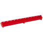 Set di 4 Mangiatoie in Plastica per Galline | Con Fori 100x12x13 cm | Mangime per Pulcini di 1ª Età | Ideale per 24 Galline