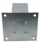 Set di 4 Supporto per Pali 14x14 cm ancoraggio a terra in acciaio zincato | Supporto per pali quadrati in legno | Base 20x20 cm