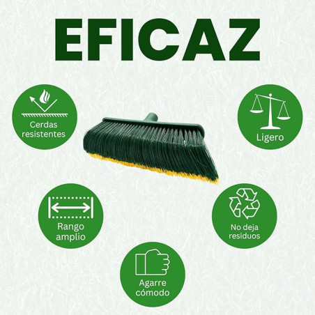 Spazzola + manico estensibile | Spazzola per erba sintetica 0,80/1,40 | Spazzola da giardino per esterni