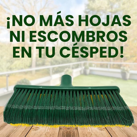 Spazzola + manico estensibile | Spazzola per erba sintetica 0,80/1,40 | Spazzola da giardino per esterni