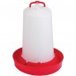 Bebedouro para frangos de primeira idade, 12 litros, vermelho, 31x42 cm