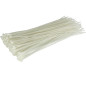 Lot de 50 Collier de serrage plastique 3,6 x 200 mm, serre cable plastique, Bride de câble en plastique autobloquante nylon, bla Lot de 50 Collier de serrage plastique 3,6 x 200 mm, serre cable plastique, Bride de câble en plastique autobloquante nylon, bla