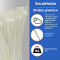 Lot de 50 Collier de serrage plastique 3,6 x 200 mm, serre cable plastique, Bride de câble en plastique autobloquante nylon, bla Lot de 50 Collier de serrage plastique 3,6 x 200 mm, serre cable plastique, Bride de câble en plastique autobloquante nylon, bla