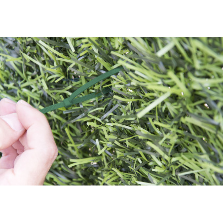 Lot de 50 colliers de serrage en nylon vert, 3,6 x 250 mm | Colliers de serrage verts pour jardin, plomberie et clôtures électri