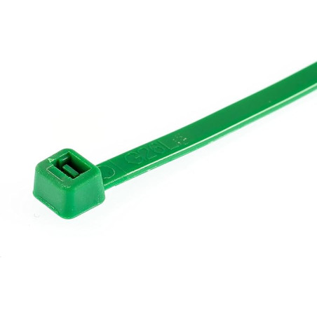 Pack of 50 Green Nylon Cable Ties, 3.6 x 200 mm | Green Cable Ties for Garden, Plumbing, and Electrical Fencing