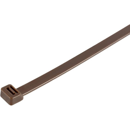 Pack of 50 Brown Nylon Cable Ties, 3.6 x 300 mm | Multipurpose Brown Cable Ties for Gardening, Plumbing, and Electrical Work