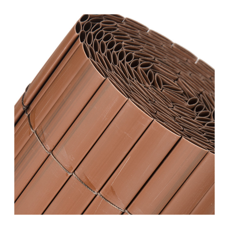 PVC HIDDEN DRAIN 1.5 x 3 m, brown teak DOUBLE FACE for gardens and terraces.