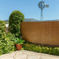 Barreira de PVC marrom | Barreira de ocultação de PVC dupla face 2 x 3 metros | Tela de PVC para cerca de privacidade | Decoraçã Barreira de PVC marrom | Barreira de ocultação de PVC dupla face 2 x 3 metros | Tela de PVC para cerca de privacidade | Decoraçã