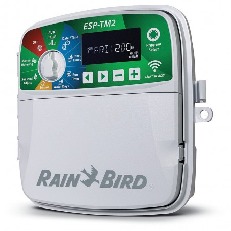Programmateur d'arrosage automatique électrique d'intérieur Rain Bird ESP-TM2 4 zones + 4 électrovannes 100 HV 24 V 1"