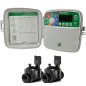 Programmatore di irrigazione esterna Rain Bird ESP-TM2 a 4 zone | 2 Elettrovalvole 100HV 24V 1''