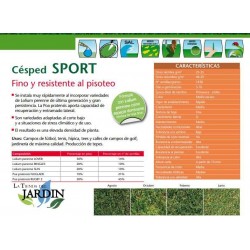 Semences de Gazon de Sport et Jeu Haute Résistance. Graines de germination rapide 5 Kg