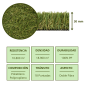  Artificial Grass 30mm Bahamas | 1x5m Roll | Realistic Synthetic Grass Carpet | Ideal for Gardens and Terraces