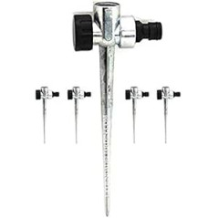 5 Stück Metall-Stift für Bewässerungssprenger 1/2'' | Ständer für Bewässerungssprenger | Erdnagel für Rasenmontage