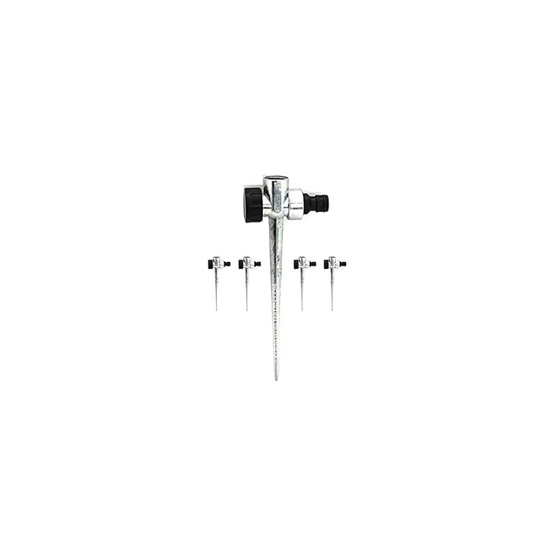 Pack of 5 1/2" Metal Sprinkler Holder Spikes | Easy and secure installation for irrigation systems