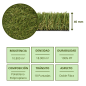 Gazon artificiel 40 mm Bahamas | Rouleau de 1x10m | Tapis de gazon synthétique réaliste | Idéal pour les jardins et les terrasse Gazon artificiel 40 mm Bahamas | Rouleau de 1x10m | Tapis de gazon synthétique réaliste | Idéal pour les jardins et les terrasse