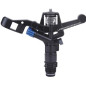 Irrigatore agricoli 13-18 m. Circolare 360º. Filettatura maschio da 3/4'' + supporto per treppiede in metallo femm