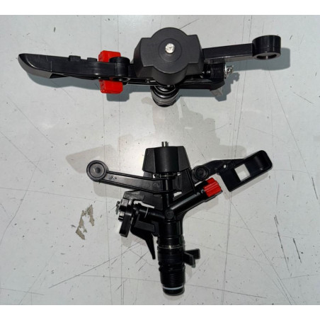 3/4" Agricultural Sprinkler | Lawn Sprinkler 13 to 18 m with Stand | Garden Sprinkler Adjustable Angle 0 to 360°
