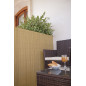 Canisse Synthétique PVC 2 x 5 m avec Cannes Entières naturelle, Brise-Vue pour Jardins, Balcons et Clôtures