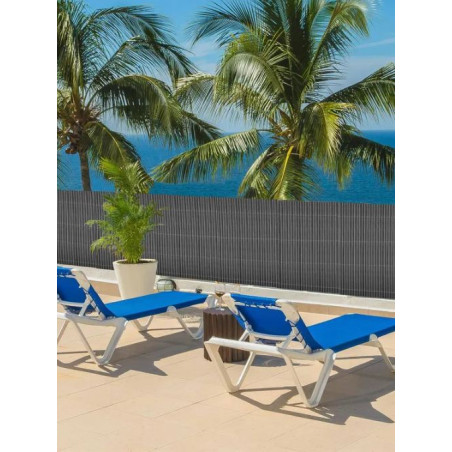 Tela de privacidade cinza de 2x3 m | Cerca de jardim e pátio de vime artificial PP+PE | Tela de privacidade de 90%