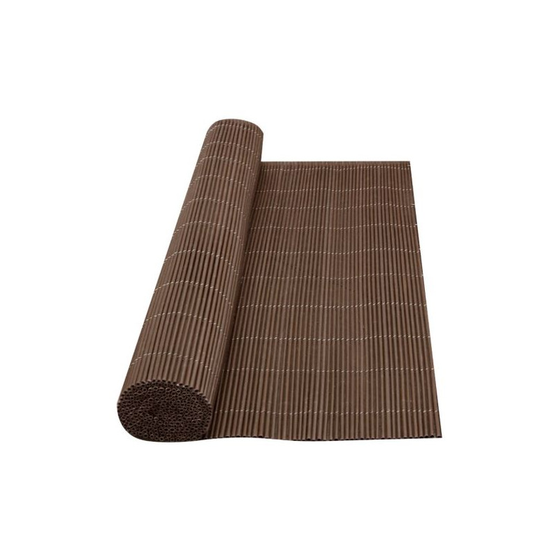 Schermatura in vimini marrone 1,50x3 m | Recinzione da giardino in vimini artificiale PP+PE | Recinzione decorativa con schermat