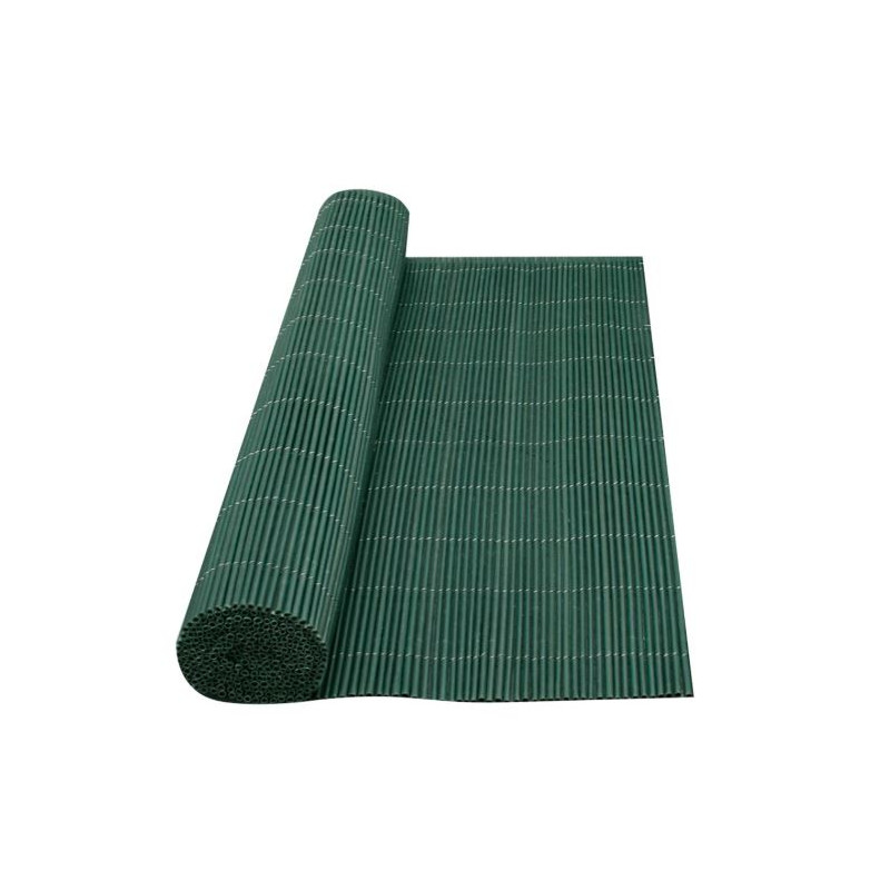 Schermatura in vimini verde 1,50x3 m | Recinzione per terrazza in vimini artificiale