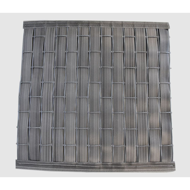 Anthrazitgrauer Sichtschutz 100x200 cm | Panelflex PE Terrassengarten | Dekorativer Zaun mit 95% Sichtschutz