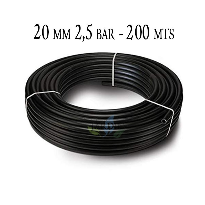 Agricultural Polyethylene Pipe 20mm 2.5 bar 100mt black Agricultural Polyethylene Pipe 20mm 2.5 bar 100mt black