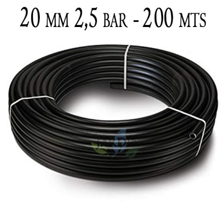 Tube Polyéthylène 20mm | Tube Agricole 20mm 2,5 bar 200 mètres | Tube d'irrigation 20mm | Tuyau d'irrigation 20 mm.