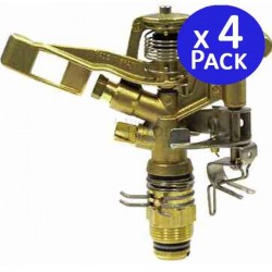 Irrigatore a settore in ottone da 3/4", da 12 a 19 metri. 4 unità