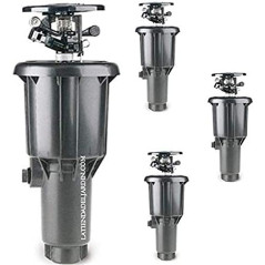 Confezione da 4 irrigatori a impatto pop-up da 1/2'', da 8 a 12 m, Suinga, Irrigazione agricola, Giardini