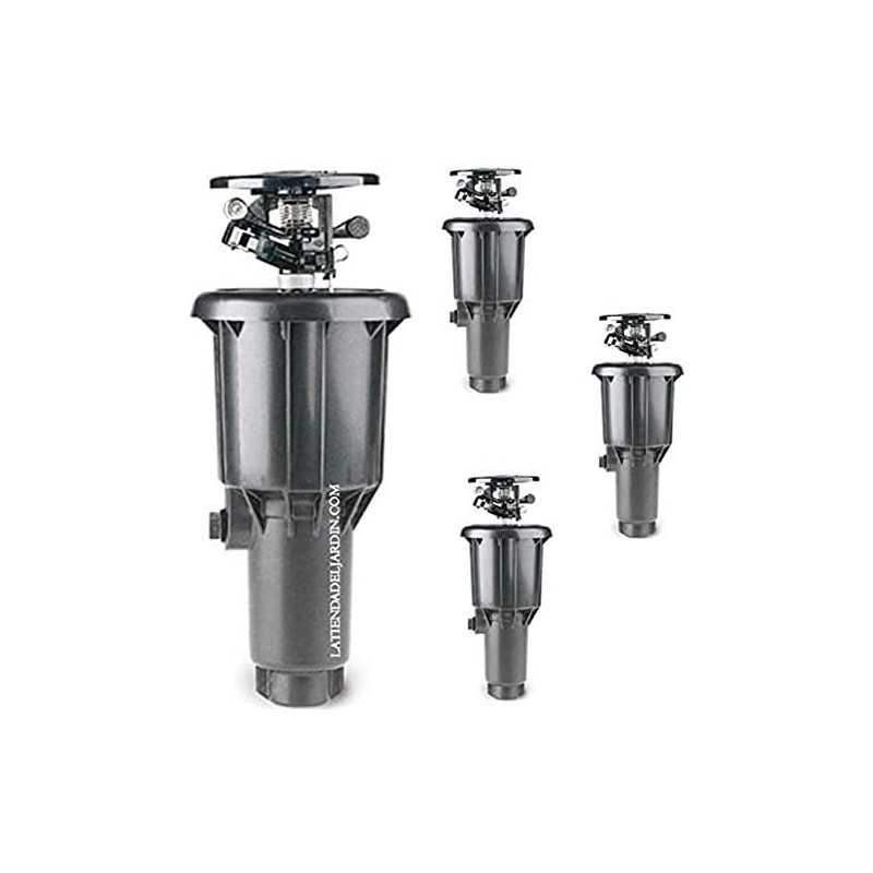 Confezione da 4 irrigatori a impatto pop-up da 1/2'', da 8 a 12 m, Suinga, Irrigazione agricola, Giardini