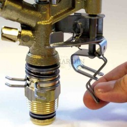 Set di 4 Irrigatore settoriale agricolo da irrigazione 3/4'' in ottone, portata da 12 a 19 m, VYR006001