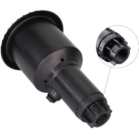 Pop-up Sprinkler for In-Ground Irrigation | MaxiPou Impact Agricultural Sprinkler 6-13 m 1/2" | Adjustable Circular Sprinkler
