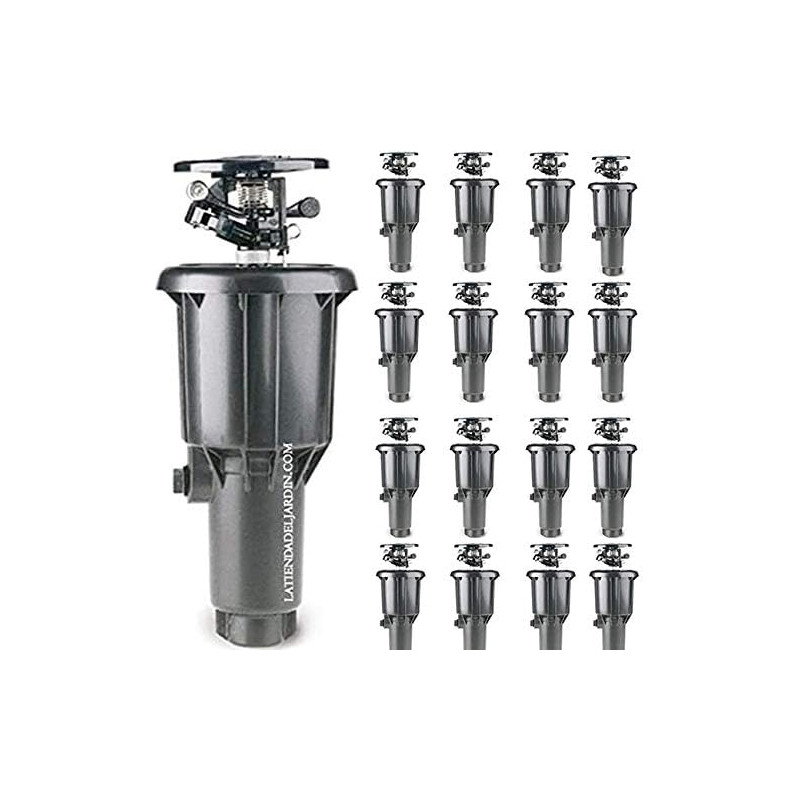 Set di 25 Irrigatore a impatto emergente MaxiPou 6-13 m 1/2'' | Irrigatore agricolo a impatto MaxiPou 6-13 m 1/2'' | Circolare e