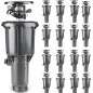 Set di 25 Irrigatore a impatto emergente MaxiPou 6-13 m 1/2'' | Irrigatore agricolo a impatto MaxiPou 6-13 m 1/2'' | Circolare e