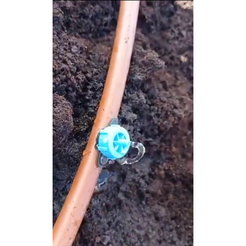 Goteros De Riego Desmontables AERZETIX - 25 Unidades, 8L/h, Color Azul - Ideal Para Jardín, Terraza O Huerto