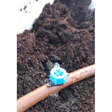 Pack 10 Gotero Autocompensante 8 Litros | Goteros desmontables para Riego, Plantas, Macetas, Microtubo y Tuberia 16mm