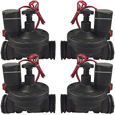 Pack 4 x Suinga 1" 24V irrigation solenoid valve with flow regulator