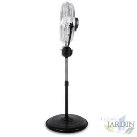 Ventilateur industriel 2 en 1 (pied et mur), 3 vitesses, télécommande, 120 W | Ventilateur industriel | Air frais
