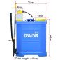 SPRUZZATORE A ZAINO 16L spray, solfato, acqua frutteto e giardino SPRUZZATORE A ZAINO 16L spray, solfato, acqua frutteto e giardino