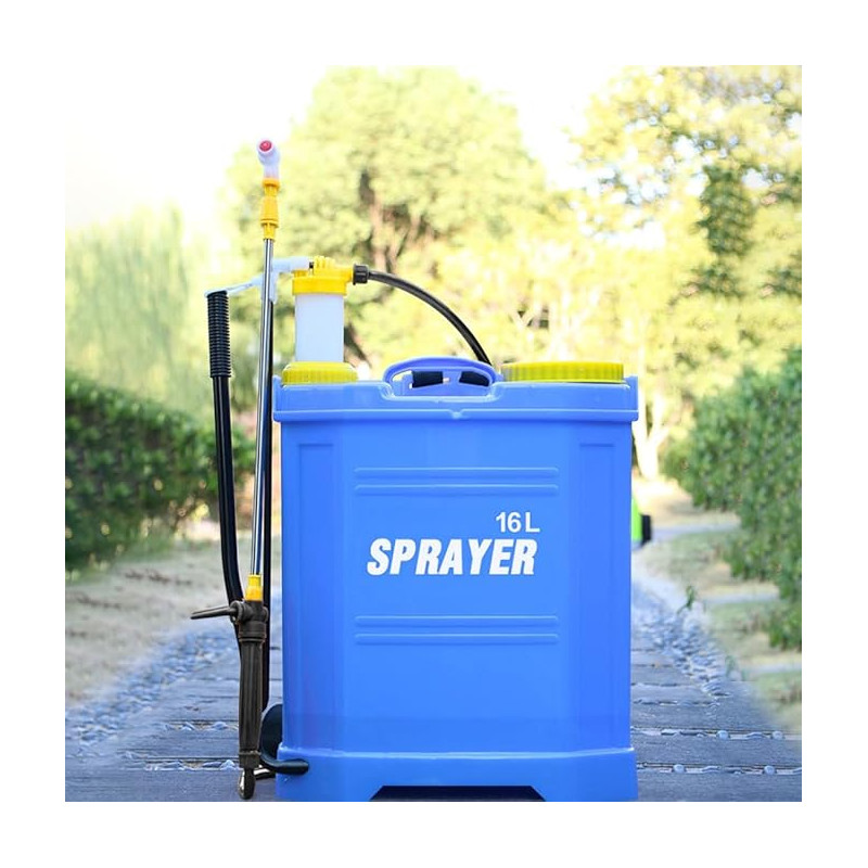 Pulverizador de pressão com indicador de nível 16L Mochila para pulverizar, aspergir, regar pomares e jardins Pulverizador de pressão com indicador de nível 16L Mochila para pulverizar, aspergir, regar pomares e jardins