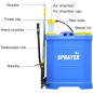 SPRUZZATORE A ZAINO 16L spray, solfato, acqua frutteto e giardino SPRUZZATORE A ZAINO 16L spray, solfato, acqua frutteto e giardino
