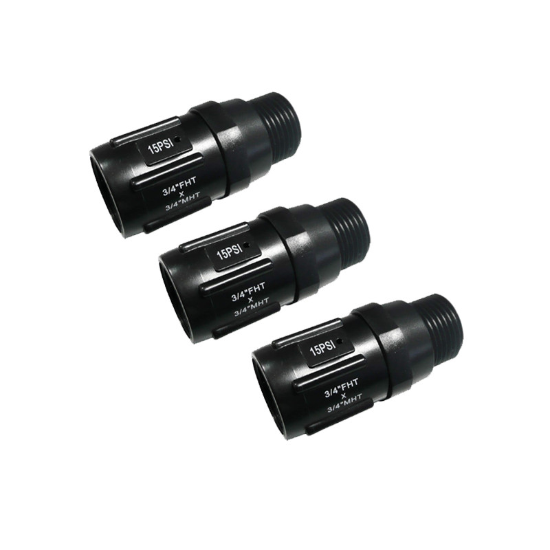 Set di 3 Regolatori di pressione dell'acqua da 3/4'' | Riduttore di pressione dell'acqua per irrigazione a goccia 1 bar 15 PSI |