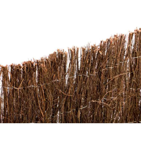 Heidekraut-Sichtschutz 1,5 x 5 m | Natürlicher Heidekraut-Sichtschutz | 85 % Sichtschutzzaun für Gärten und Terrassen 1,7–2,1 kg