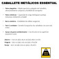 Pack 2 Caballetes Plegables de metal Stanley | Abierto: 73,6 x 42,4 x 85,5 cm | Plegado: 10,5 x 9,6 x 79,4 cm