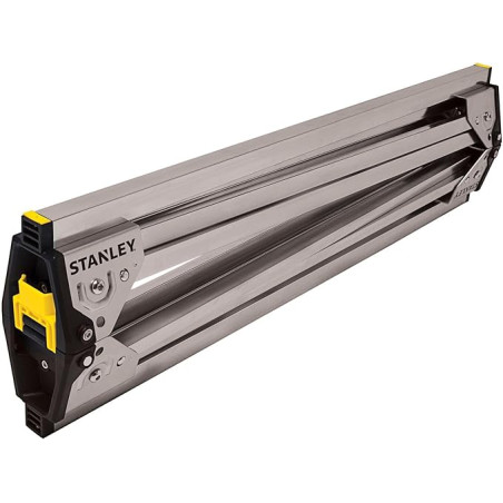 Stanley 2-Pack Folding Metal Sawhorses | Open: 73.6 x 42.4 x 85.5 cm | Folded: 10.5 x 9.6 x 79.4 cm